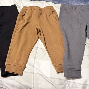 Garanimals Kids Corduroy Jogger Pants in Brown, Black & Gray